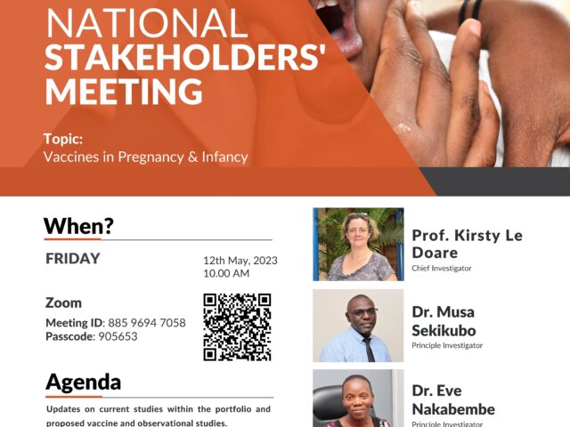 Vaccines in Pregnancy and Infancy: National Stakeholders Meeting