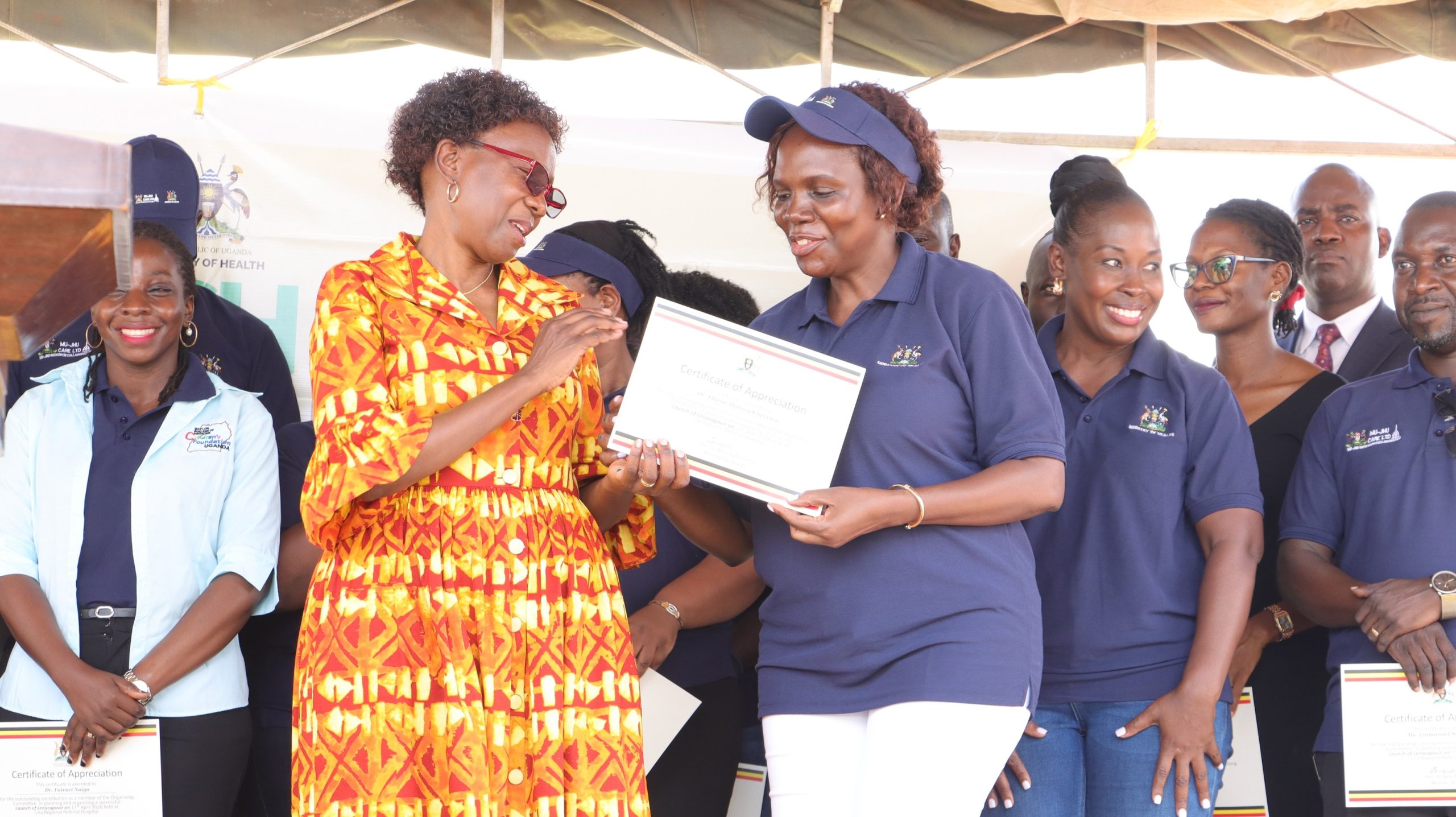 Lena Launch event in Lira April 2026_certificates